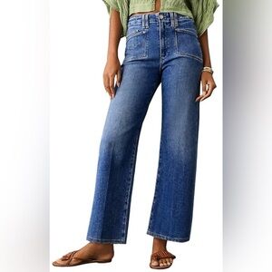 NWOT Trendy High Waisted Two Tone Pocket Jeans